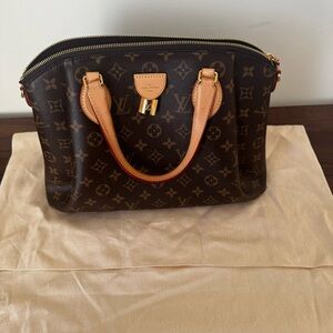 Authentic Louis Vuitton Rivoli MM Handbag With Shoulder Strap